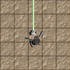 Panda-chan firing a laser